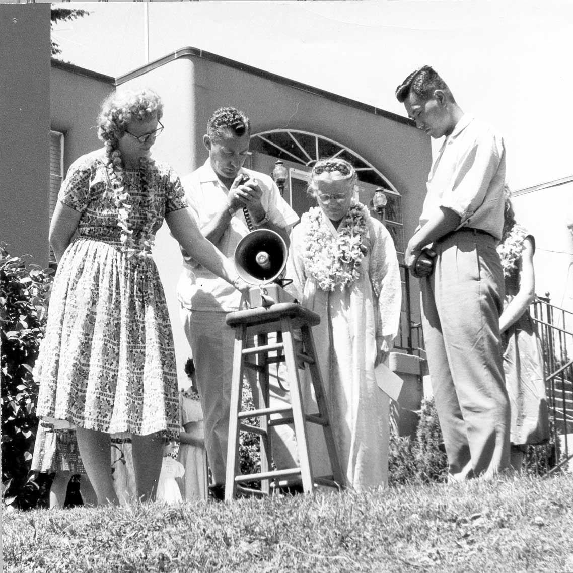 Holt staff at the first Holt picnic in 1957
