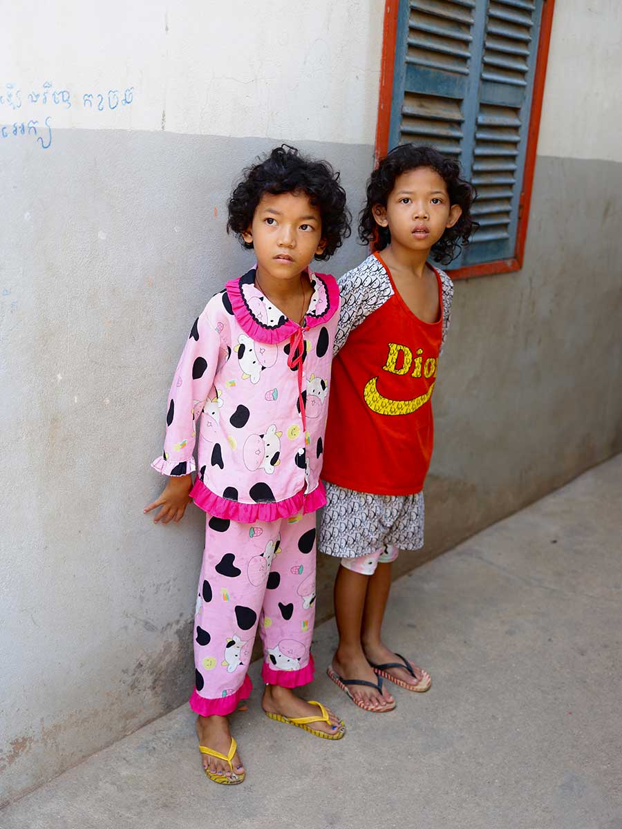 Sponsored children in Cambodia