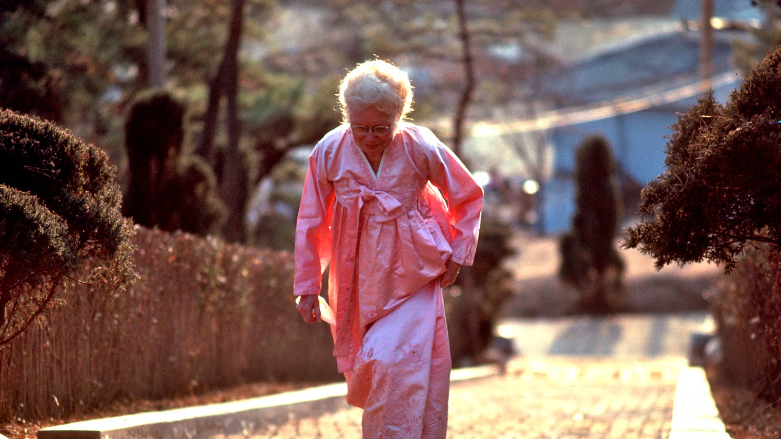 Bertha Holt's legacy of love pink hanbok photo