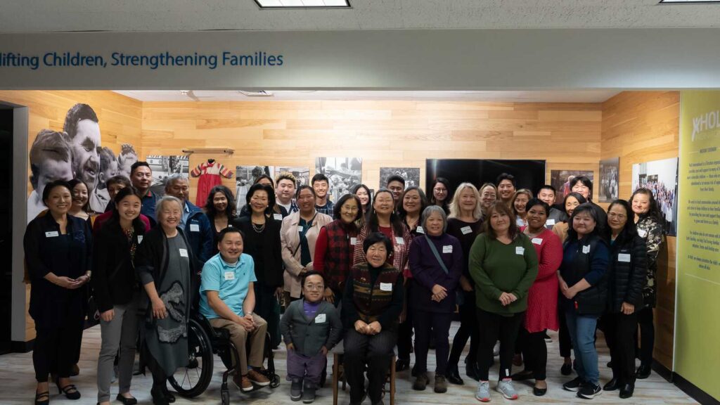 Adoptee gathering at Holt International in November 2022