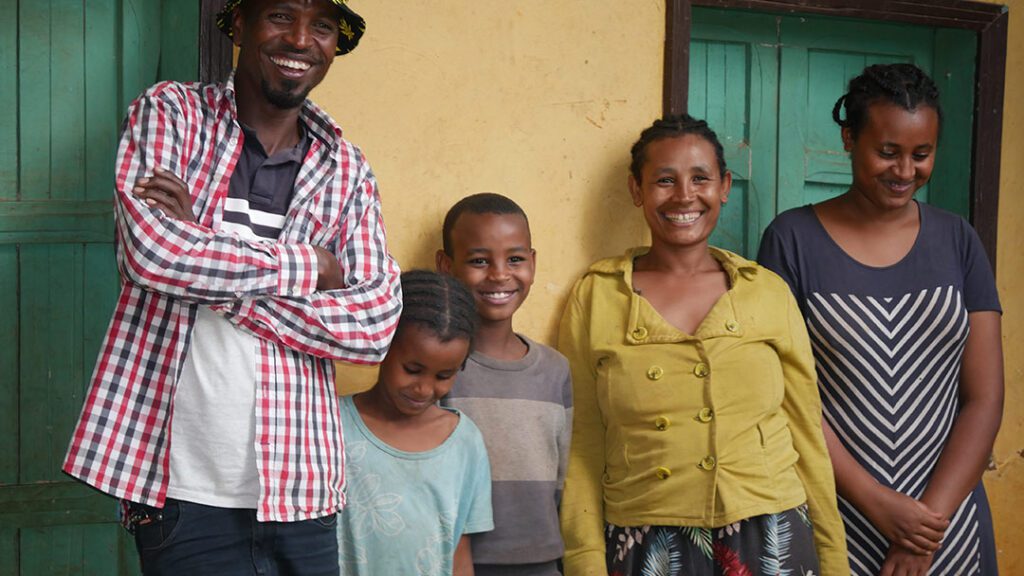 A family in Holt's family strengthening program in Ethiopia