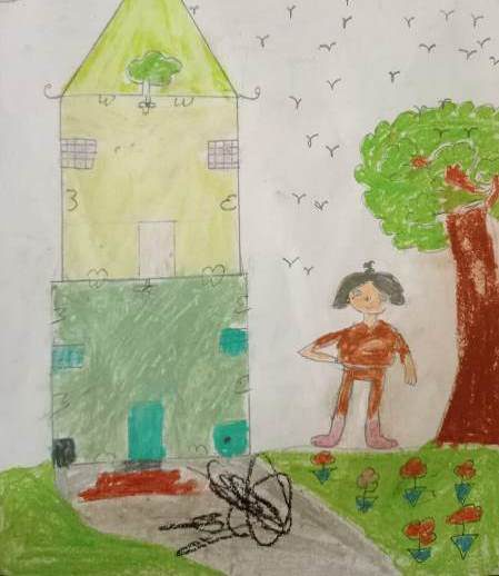 sponsored child drawing Shreedevi